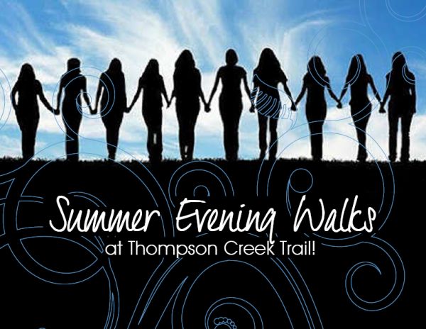 SUMMER EVENING WALKS for women at Higginbotham Park in Claremont at 7:00 pm. 